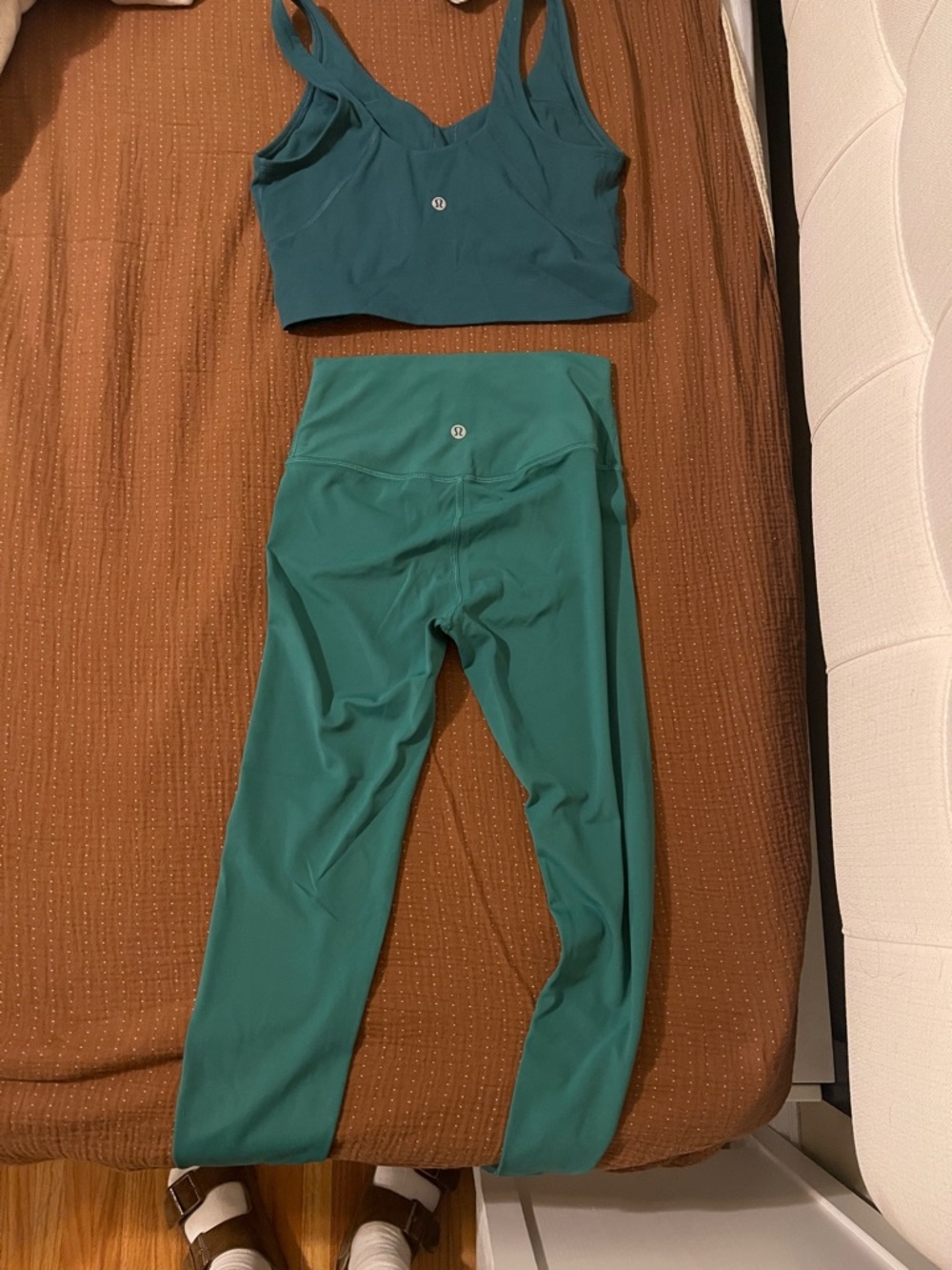 lululemon athletica Teal Green High-Rise Leggings Set